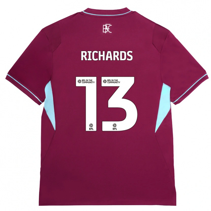 Danxen Barn Jade Richards #13 Vinröd Grön Hemmatröja Matchtröjor 2026/27 Tröjor T-Tröja