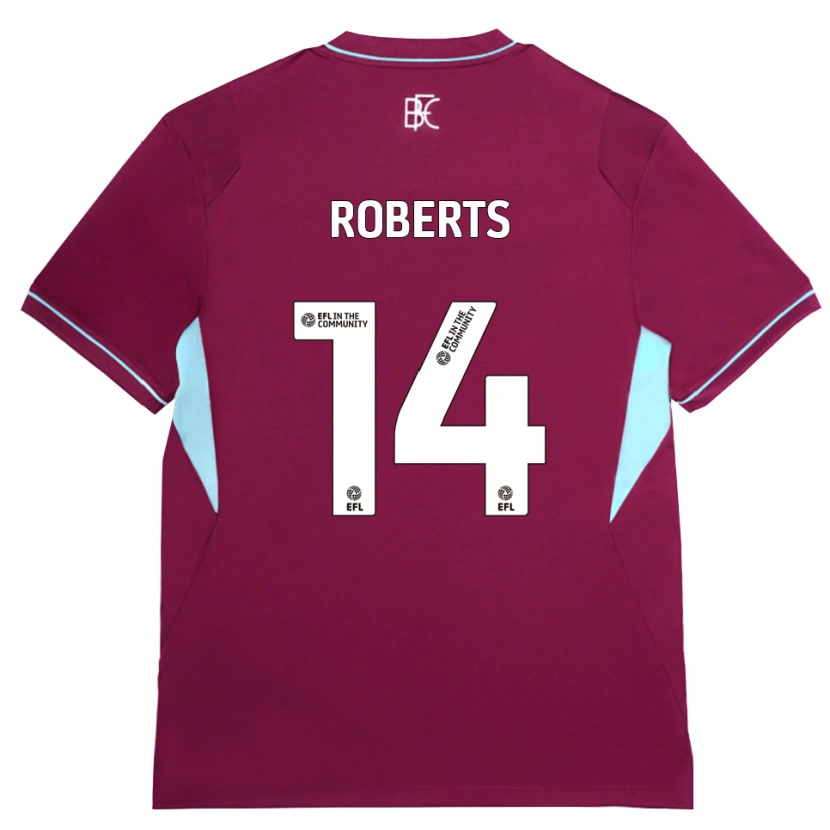 Danxen Barn Connor Roberts #14 Vinröd Grön Hemmatröja Matchtröjor 2026/27 Tröjor T-Tröja
