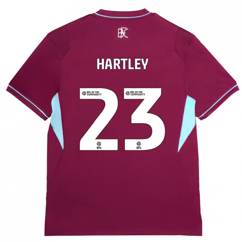 Danxen Barn Naomi Hartley #23 Vinröd Grön Hemmatröja Matchtröjor 2026/27 Tröjor T-Tröja