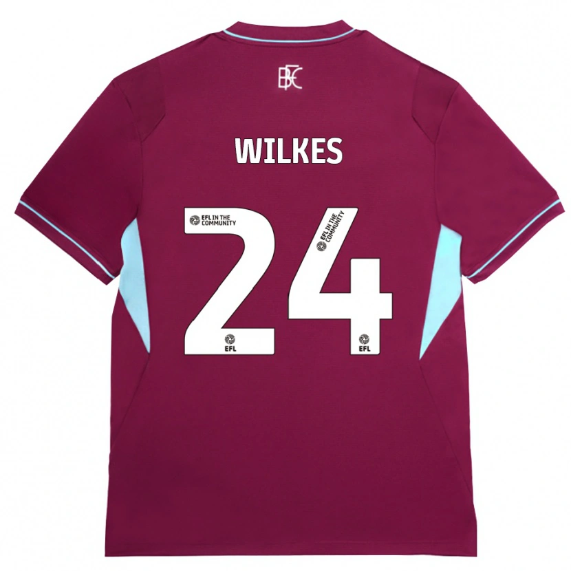 Danxen Barn Tilly Wilkes #24 Vinröd Grön Hemmatröja Matchtröjor 2026/27 Tröjor T-Tröja