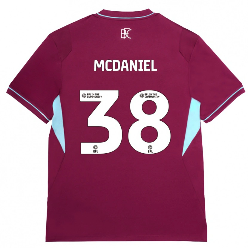 Danxen Barn Louise Mcdaniel #38 Vinröd Grön Hemmatröja Matchtröjor 2026/27 Tröjor T-Tröja