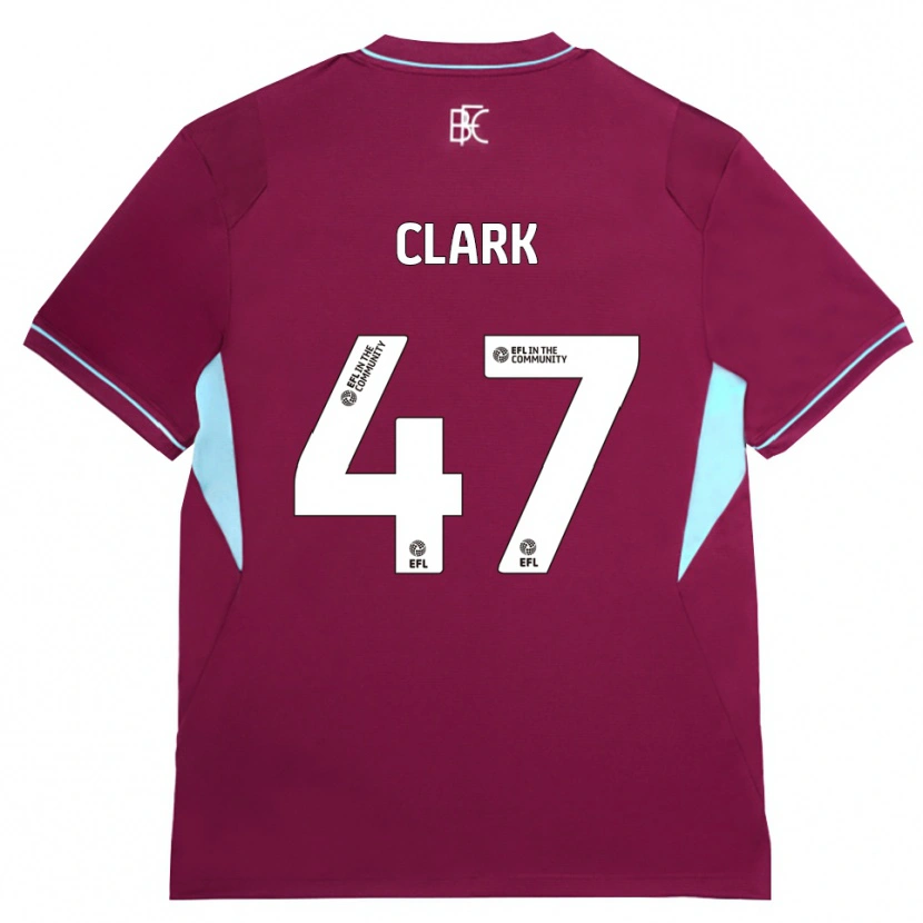 Danxen Barn Ellis Clark #47 Vinröd Grön Hemmatröja Matchtröjor 2026/27 Tröjor T-Tröja