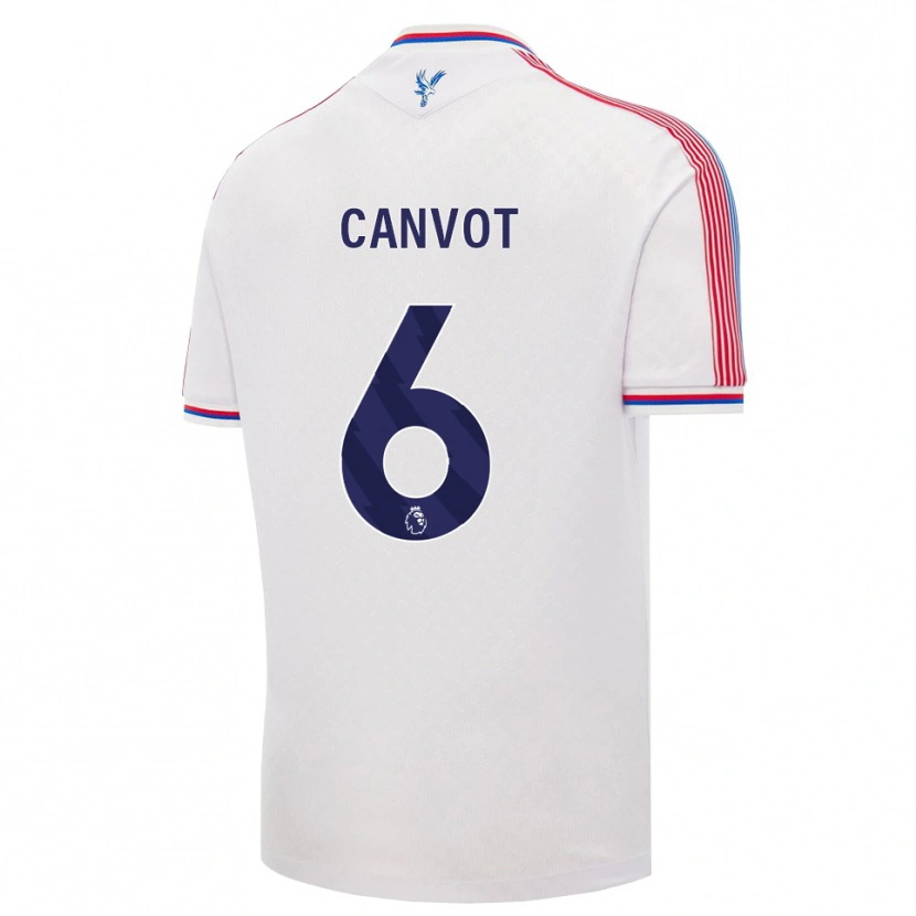 Danxen Barn Jaydee Canvot #6 Vit Röd Blå Hemmatröja Matchtröjor 2026/27 Tröjor T-Tröja