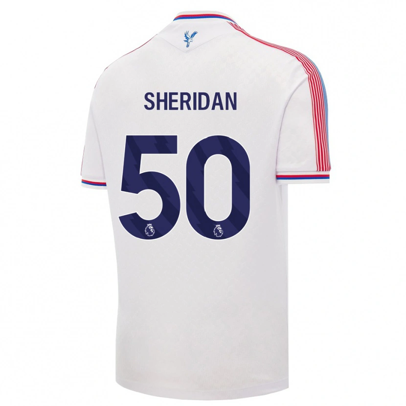 Danxen Barn Joe Sheridan #50 Vit Röd Blå Hemmatröja Matchtröjor 2026/27 Tröjor T-Tröja