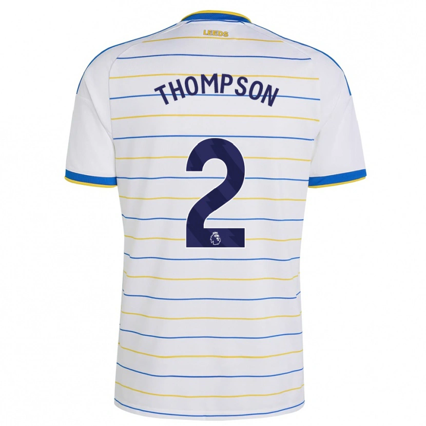 Danxen Barn Aiden Thompson #2 Röd Gul Blå Hemmatröja Matchtröjor 2026/27 Tröjor T-Tröja
