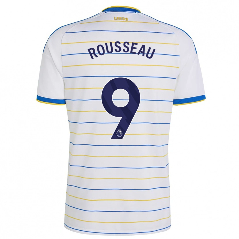 Danxen Barn Jess Rousseau #9 Röd Gul Blå Hemmatröja Matchtröjor 2026/27 Tröjor T-Tröja