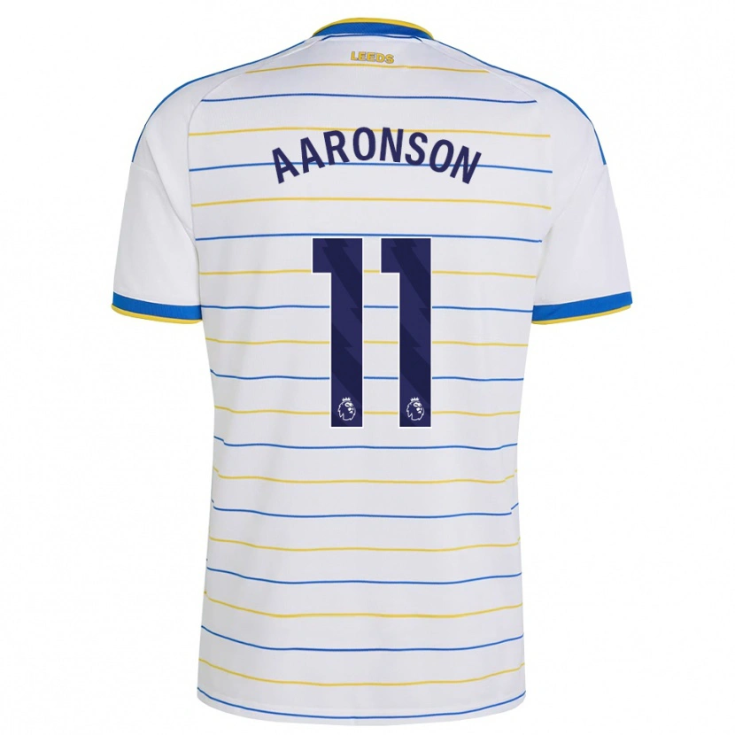Danxen Barn Brenden Aaronson #11 Röd Gul Blå Hemmatröja Matchtröjor 2026/27 Tröjor T-Tröja