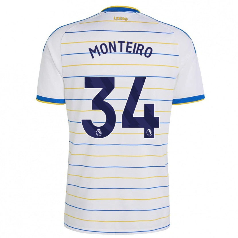 Danxen Barn Diogo Monteiro #34 Röd Gul Blå Hemmatröja Matchtröjor 2026/27 Tröjor T-Tröja