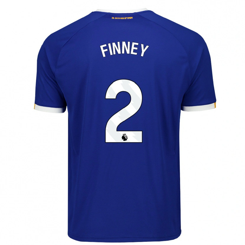 Danxen Barn George Finney #2 Blå Vit Gul Hemmatröja Matchtröjor 2026/27 Tröjor T-Tröja