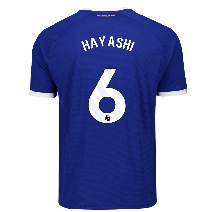 Danxen Barn Honoka Hayashi #6 Blå Vit Gul Hemmatröja Matchtröjor 2026/27 Tröjor T-Tröja