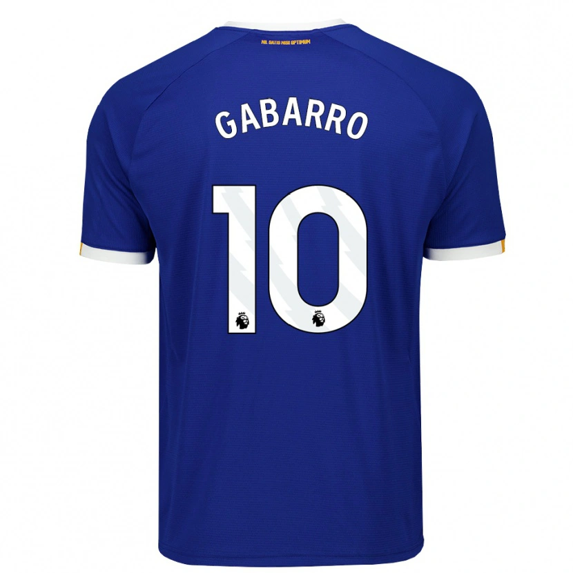 Danxen Barn Inma Gabarro #10 Blå Vit Gul Hemmatröja Matchtröjor 2026/27 Tröjor T-Tröja