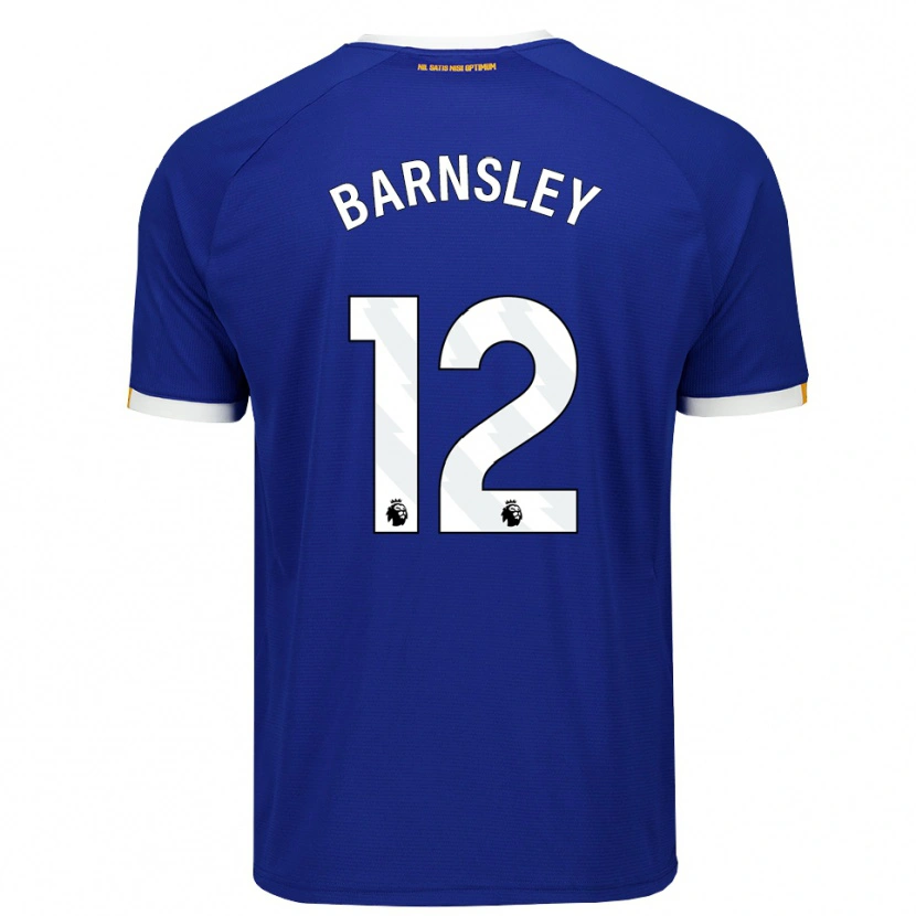 Danxen Barn Fraser Barnsley #12 Blå Vit Gul Hemmatröja Matchtröjor 2026/27 Tröjor T-Tröja