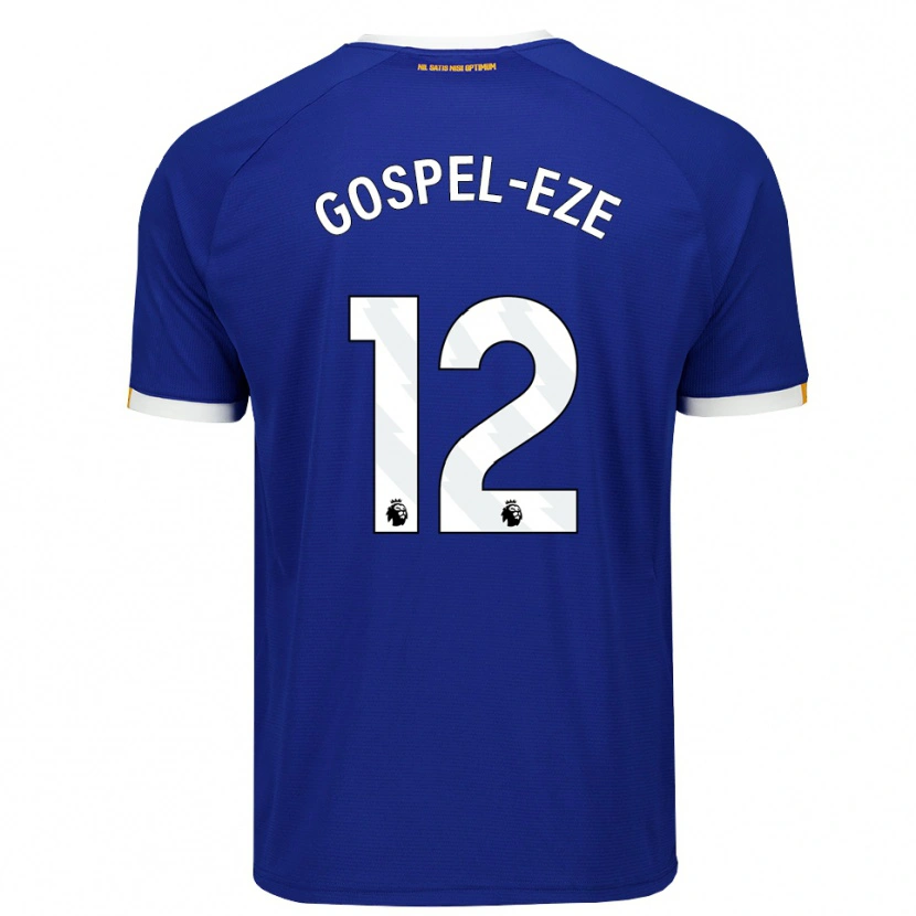 Danxen Barn Goodness Gospel-Eze #12 Blå Vit Gul Hemmatröja Matchtröjor 2026/27 Tröjor T-Tröja