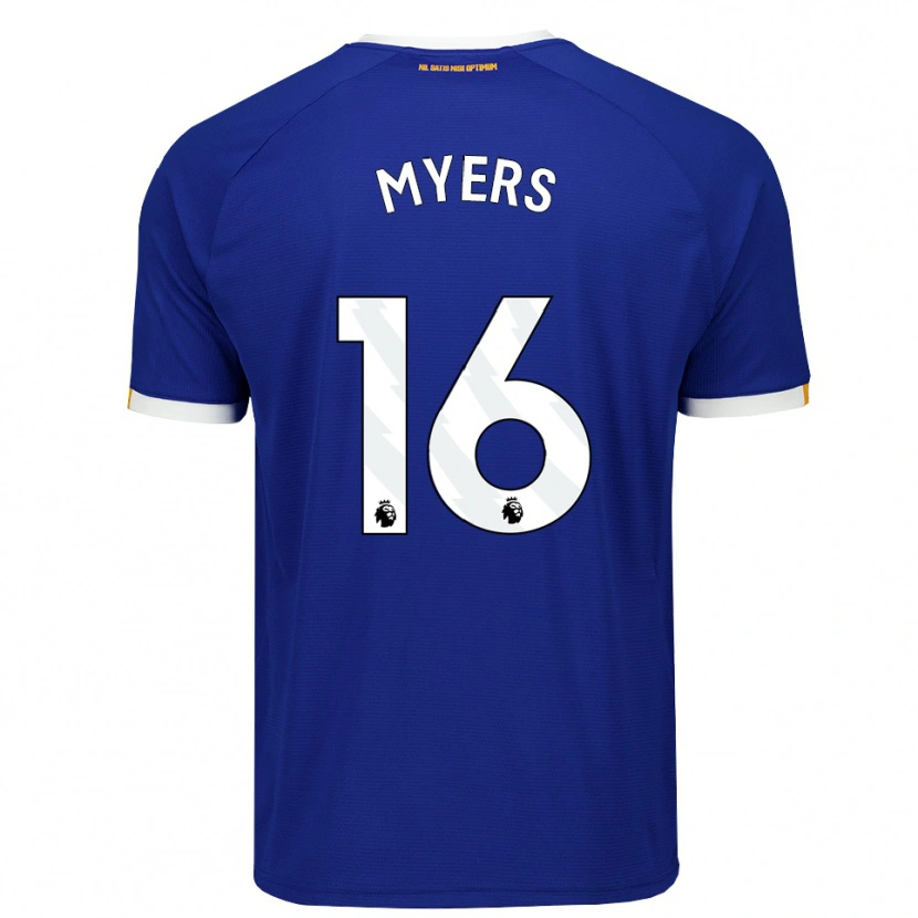 Danxen Barn Khairo Myers #16 Blå Vit Gul Hemmatröja Matchtröjor 2026/27 Tröjor T-Tröja
