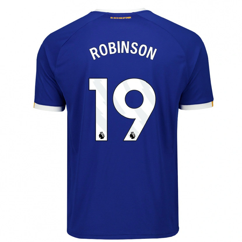 Danxen Barn Katie Robinson #19 Blå Vit Gul Hemmatröja Matchtröjor 2026/27 Tröjor T-Tröja