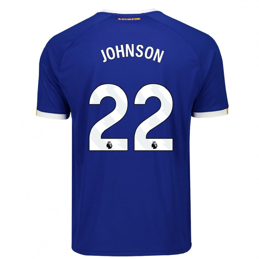Danxen Barn Brennan Johnson #22 Blå Vit Gul Hemmatröja Matchtröjor 2026/27 Tröjor T-Tröja