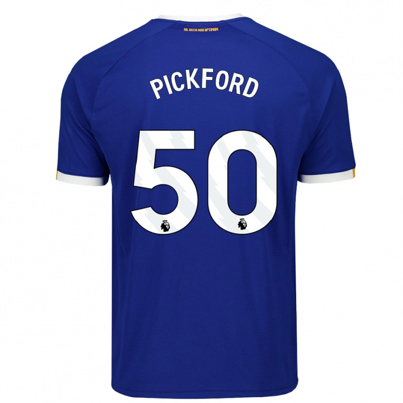 Danxen Barn George Pickford #50 Blå Vit Gul Hemmatröja Matchtröjor 2026/27 Tröjor T-Tröja