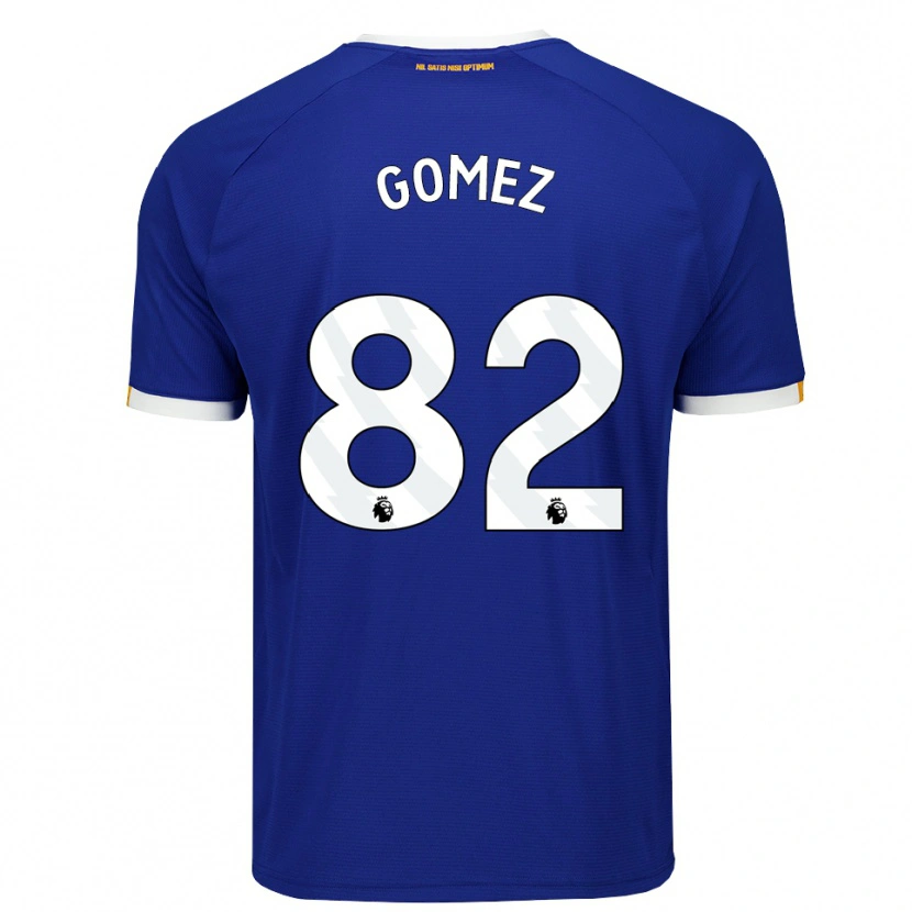 Danxen Barn Francis Gomez #82 Blå Vit Gul Hemmatröja Matchtröjor 2026/27 Tröjor T-Tröja