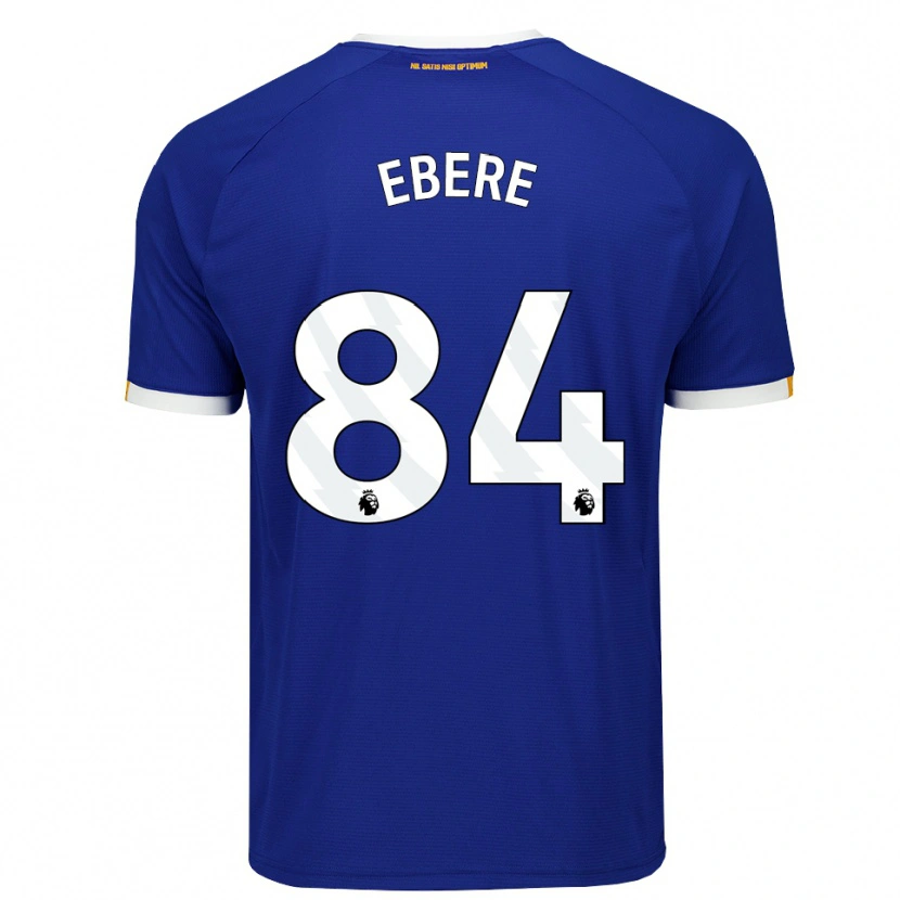 Danxen Barn Coby Ebere #84 Blå Vit Gul Hemmatröja Matchtröjor 2026/27 Tröjor T-Tröja