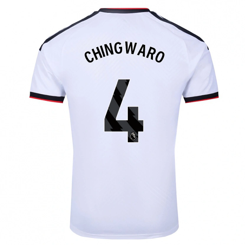 Danxen Barn Seth Chingwaro #4 Vit Svart Röd Hemmatröja Matchtröjor 2026/27 Tröjor T-Tröja