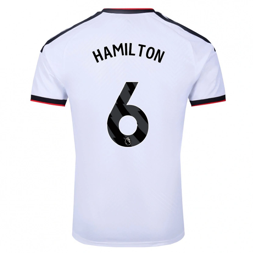 Danxen Barn Leo Hamilton #6 Vit Svart Röd Hemmatröja Matchtröjor 2026/27 Tröjor T-Tröja