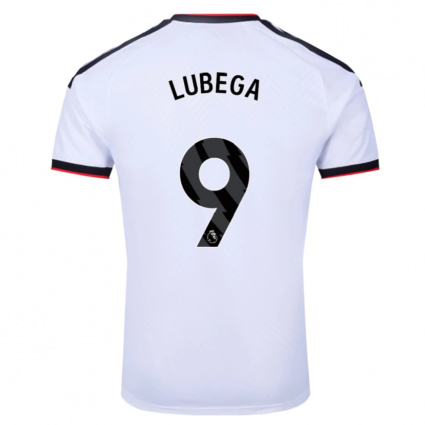Danxen Barn Bashil Lubega #9 Vit Svart Röd Hemmatröja Matchtröjor 2026/27 Tröjor T-Tröja