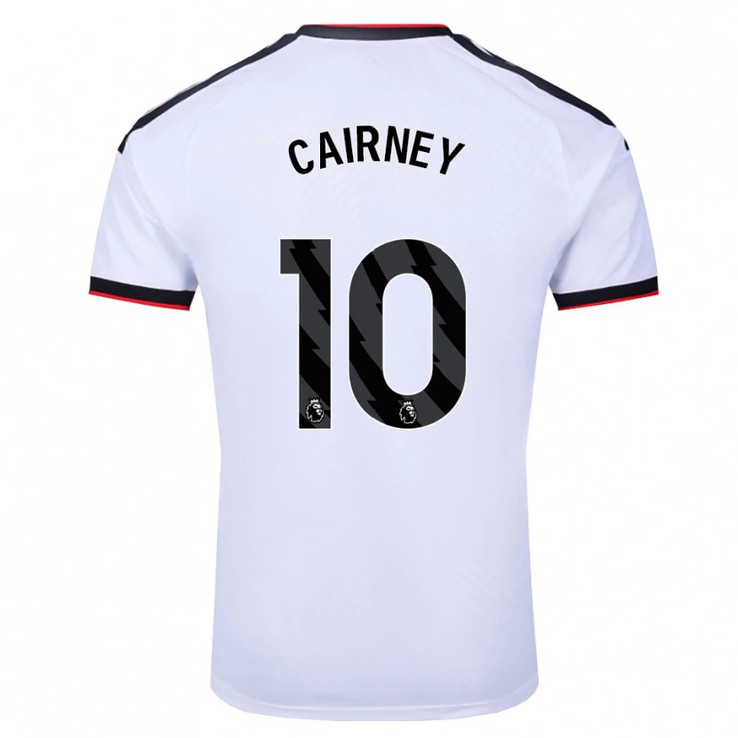 Danxen Barn Tom Cairney #10 Vit Svart Röd Hemmatröja Matchtröjor 2026/27 Tröjor T-Tröja