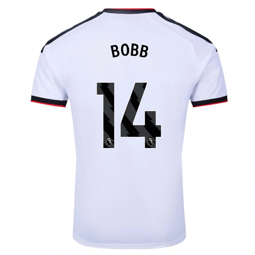 Danxen Barn Oscar Bobb #14 Vit Svart Röd Hemmatröja Matchtröjor 2026/27 Tröjor T-Tröja