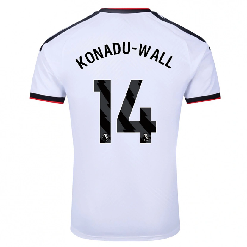 Danxen Barn Lewis Konadu-Wall #14 Vit Svart Röd Hemmatröja Matchtröjor 2026/27 Tröjor T-Tröja