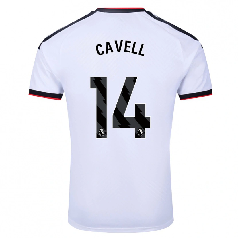 Danxen Barn Tarrell Cavell #14 Vit Svart Röd Hemmatröja Matchtröjor 2026/27 Tröjor T-Tröja