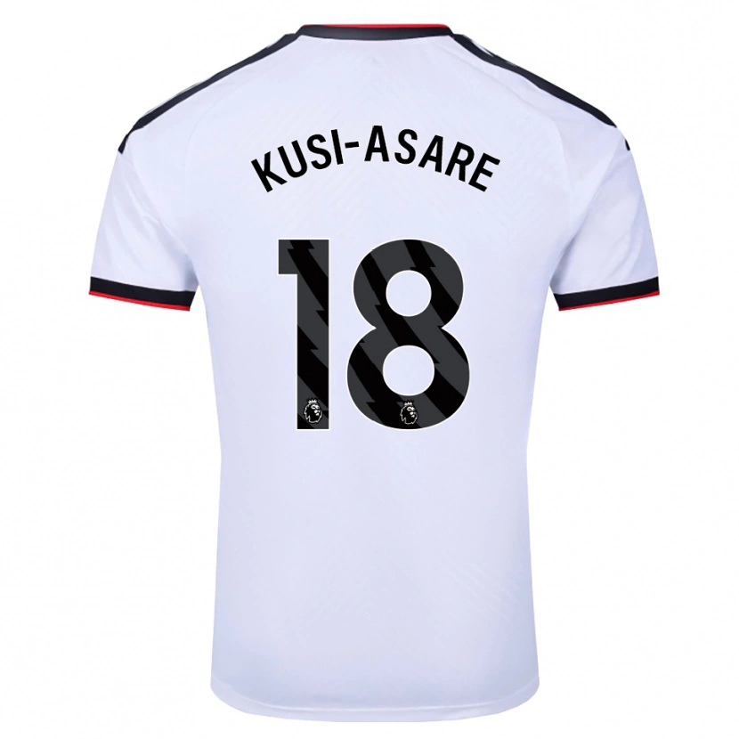 Danxen Barn Jonah Kusi-Asare #18 Vit Svart Röd Hemmatröja Matchtröjor 2026/27 Tröjor T-Tröja