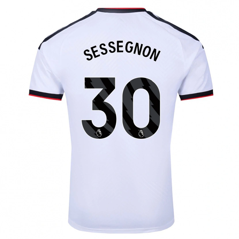 Danxen Barn Ryan Sessegnon #30 Vit Svart Röd Hemmatröja Matchtröjor 2026/27 Tröjor T-Tröja