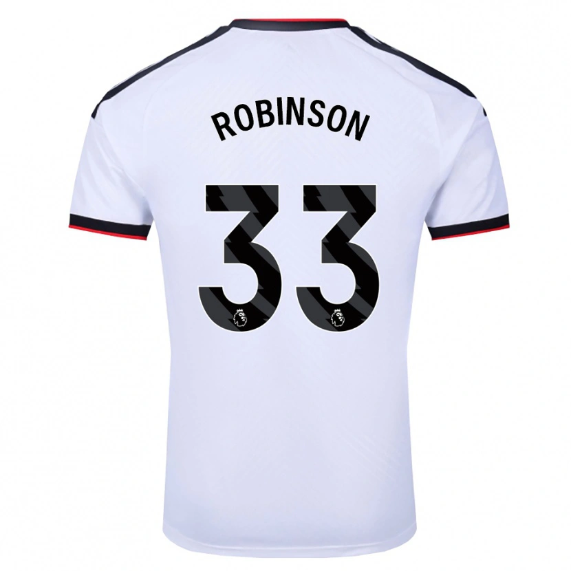 Danxen Barn Antonee Robinson #33 Vit Svart Röd Hemmatröja Matchtröjor 2026/27 Tröjor T-Tröja