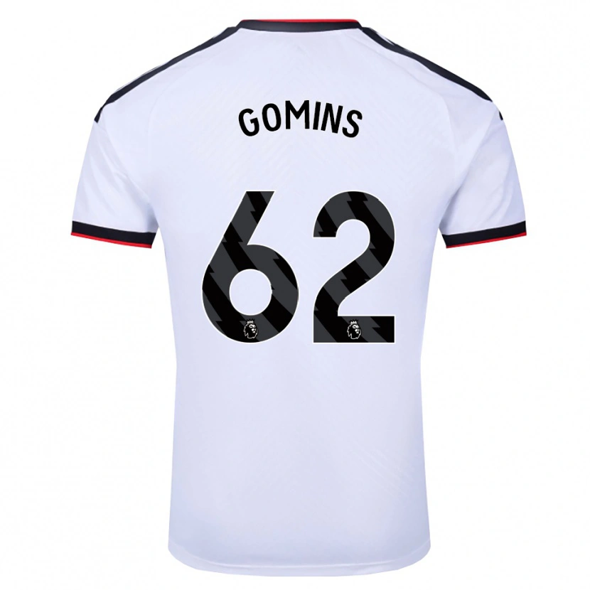 Danxen Barn Markuss Gomins #62 Vit Svart Röd Hemmatröja Matchtröjor 2026/27 Tröjor T-Tröja