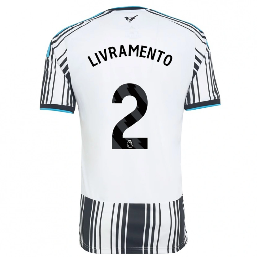 Danxen Barn Tino Livramento #2 Himmelsblå Svart Vit Hemmatröja Matchtröjor 2026/27 Tröjor T-Tröja