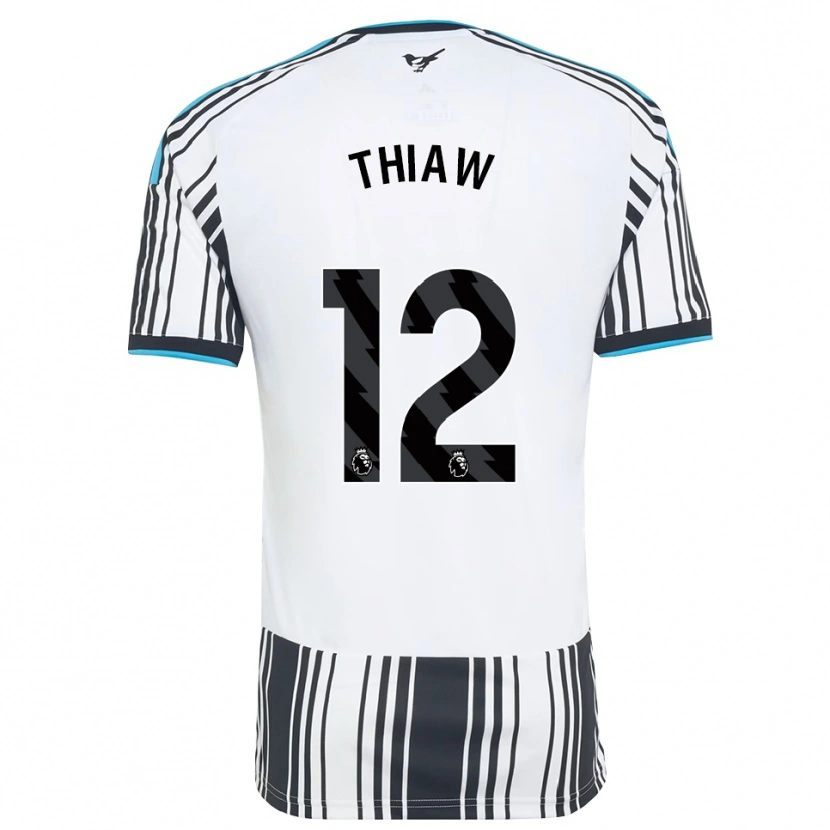 Danxen Barn Malick Thiaw #12 Himmelsblå Svart Vit Hemmatröja Matchtröjor 2026/27 Tröjor T-Tröja