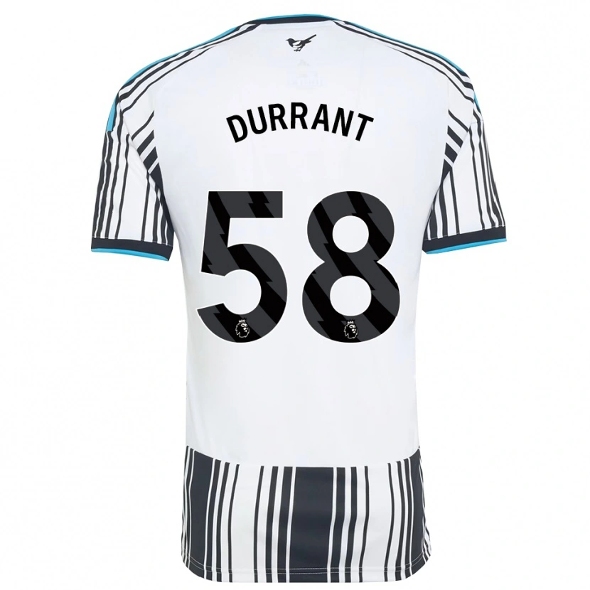 Danxen Barn Jake Durrant #58 Himmelsblå Svart Vit Hemmatröja Matchtröjor 2026/27 Tröjor T-Tröja