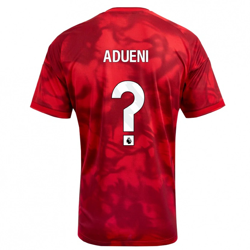 Danxen Barn Kevin Adueni #0 Karmosinröd Vit Hemmatröja Matchtröjor 2026/27 Tröjor T-Tröja