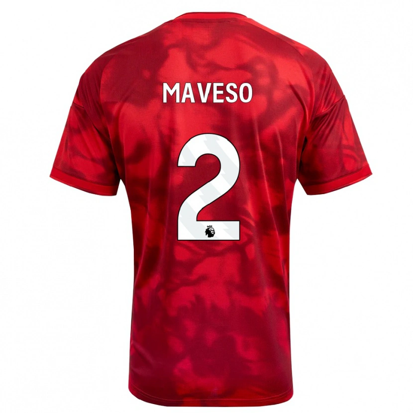 Danxen Barn Jaydon Maveso #2 Karmosinröd Vit Hemmatröja Matchtröjor 2026/27 Tröjor T-Tröja