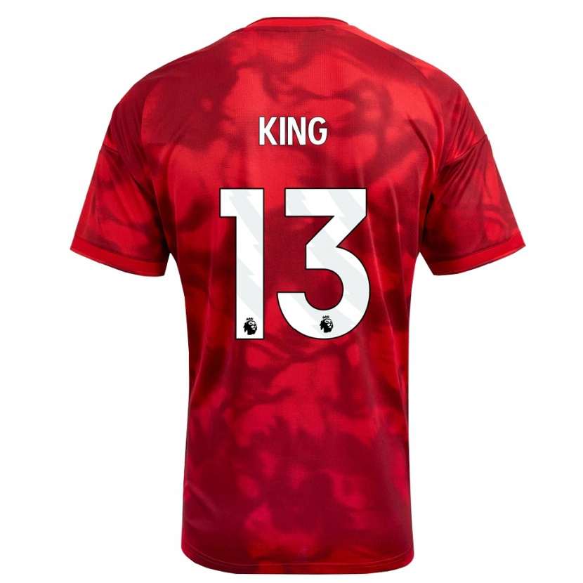 Danxen Barn Leo King #13 Karmosinröd Vit Hemmatröja Matchtröjor 2026/27 Tröjor T-Tröja