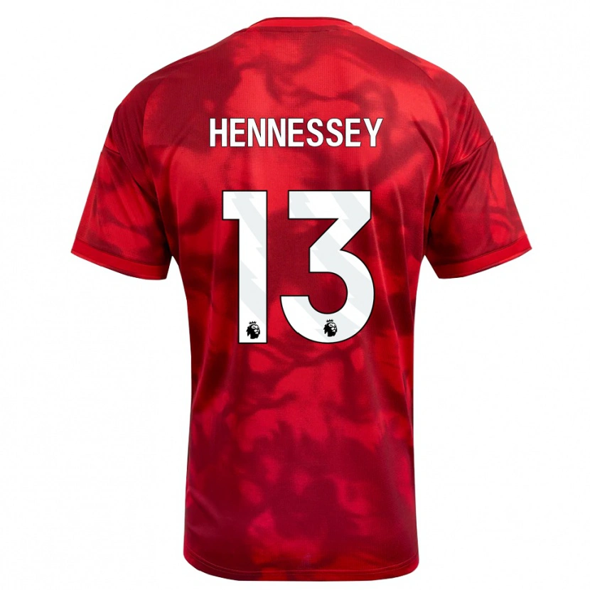 Danxen Barn Wayne Hennessey #13 Karmosinröd Vit Hemmatröja Matchtröjor 2026/27 Tröjor T-Tröja