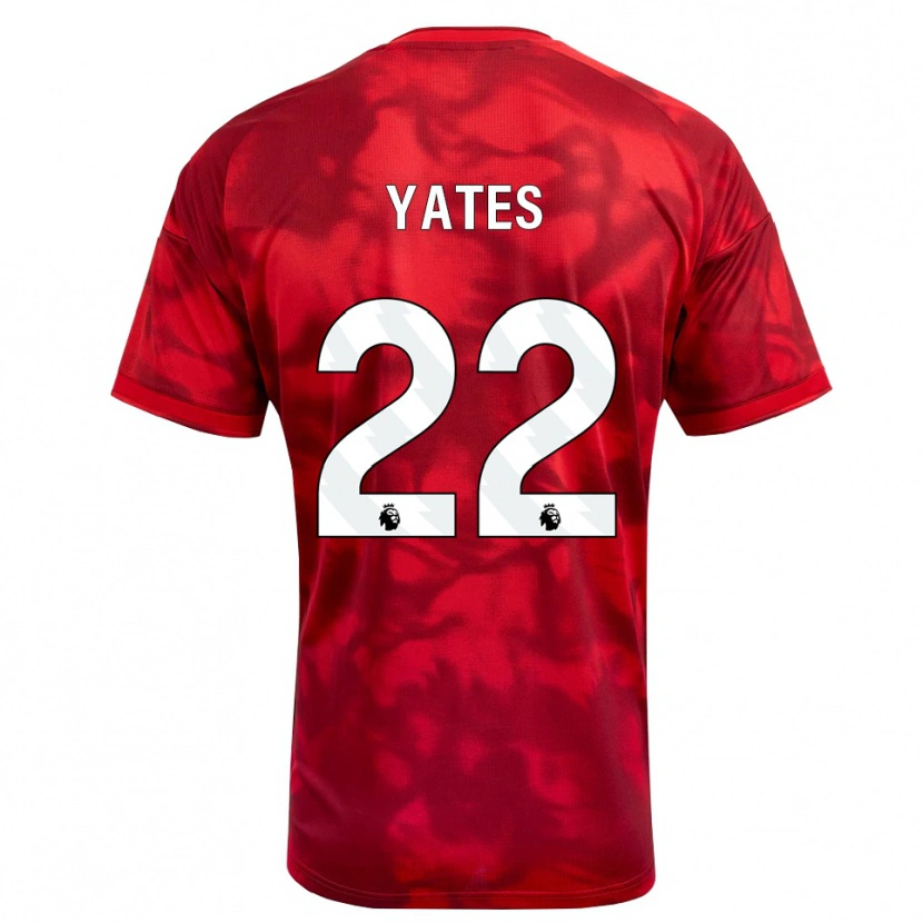 Danxen Barn Ryan Yates #22 Karmosinröd Vit Hemmatröja Matchtröjor 2026/27 Tröjor T-Tröja