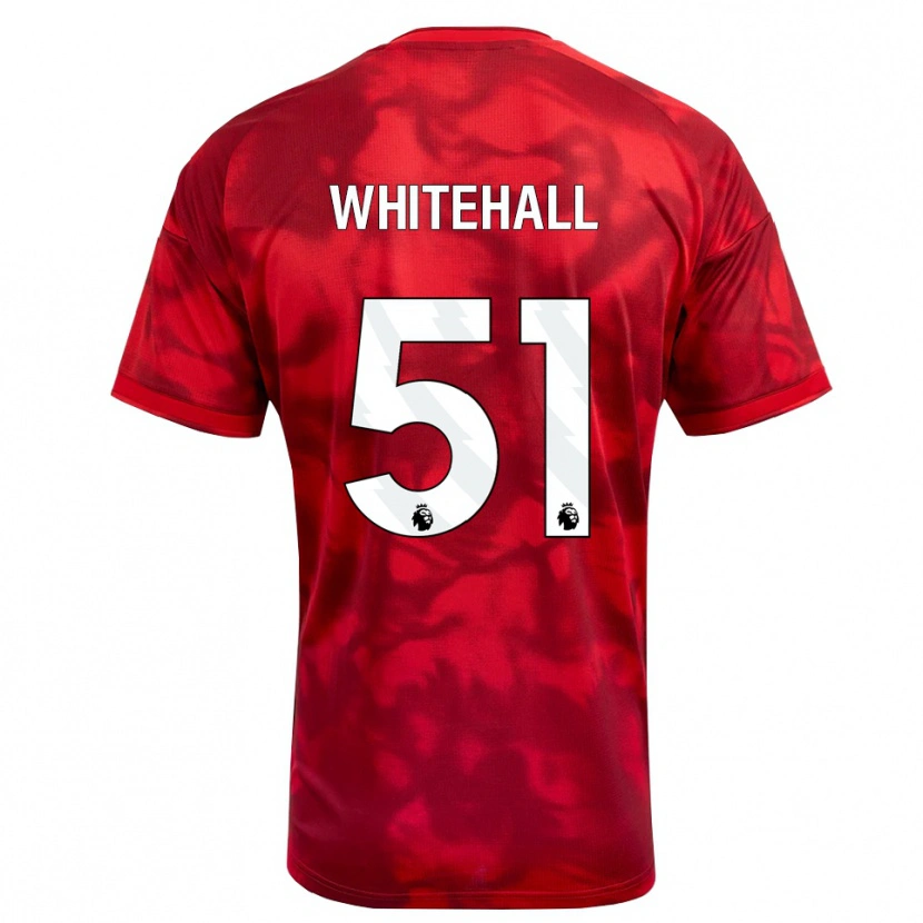 Danxen Barn Archie Whitehall #51 Karmosinröd Vit Hemmatröja Matchtröjor 2026/27 Tröjor T-Tröja