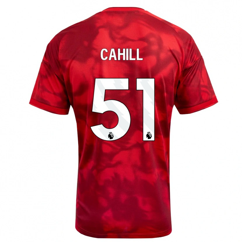 Danxen Barn Shae Cahill #51 Karmosinröd Vit Hemmatröja Matchtröjor 2026/27 Tröjor T-Tröja