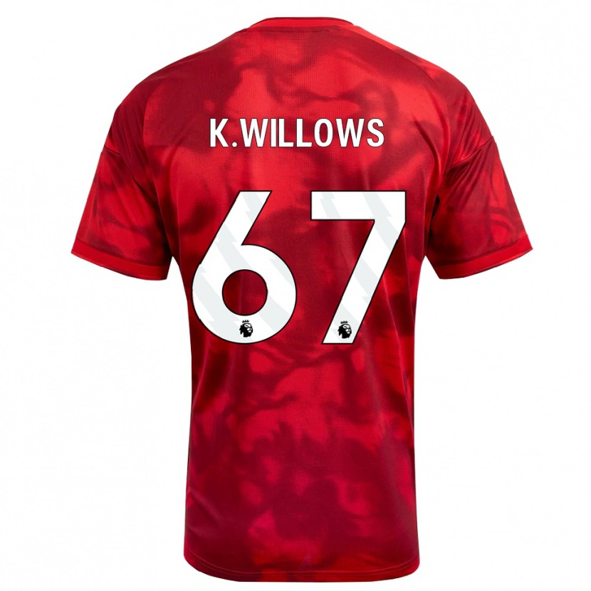Danxen Barn Keehan Willows #67 Karmosinröd Vit Hemmatröja Matchtröjor 2026/27 Tröjor T-Tröja