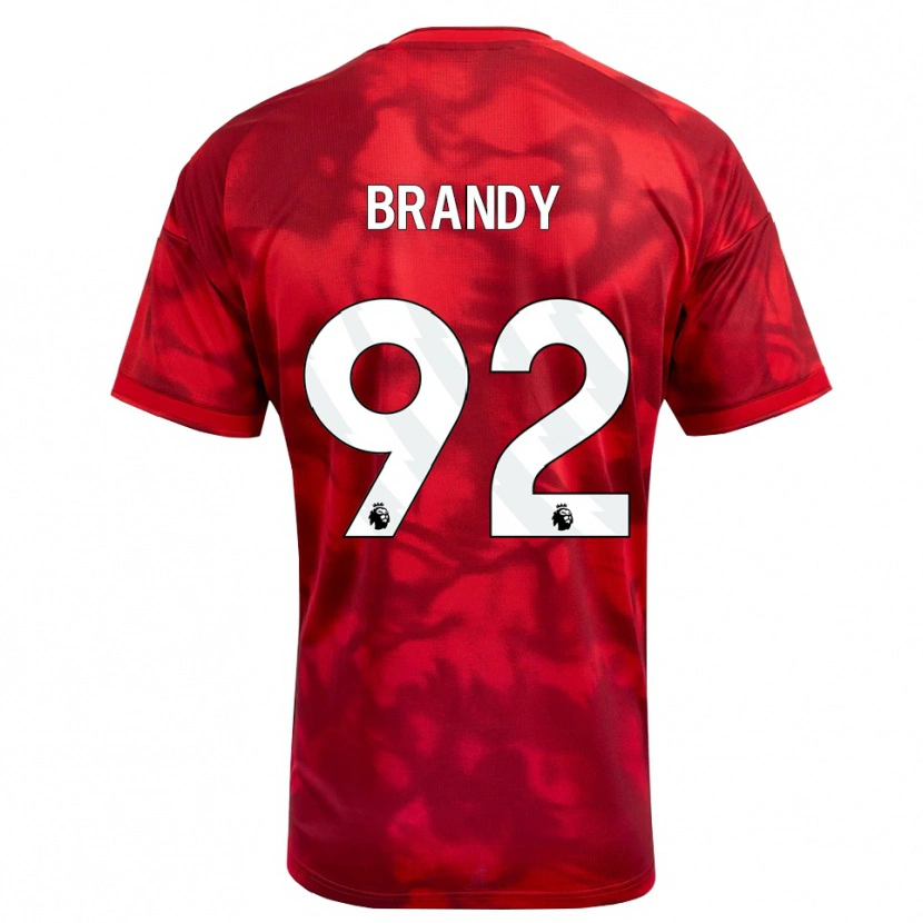 Danxen Barn Taeneal Brandy #92 Karmosinröd Vit Hemmatröja Matchtröjor 2026/27 Tröjor T-Tröja