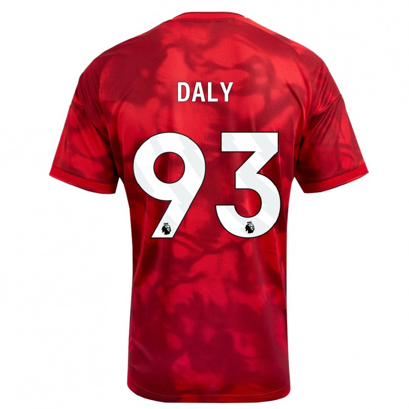 Danxen Barn Cormac Daly #93 Karmosinröd Vit Hemmatröja Matchtröjor 2026/27 Tröjor T-Tröja