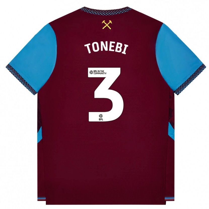 Danxen Barn Concilio Tonebi #3 Vinröd Kornblå Hemmatröja Matchtröjor 2026/27 Tröjor T-Tröja