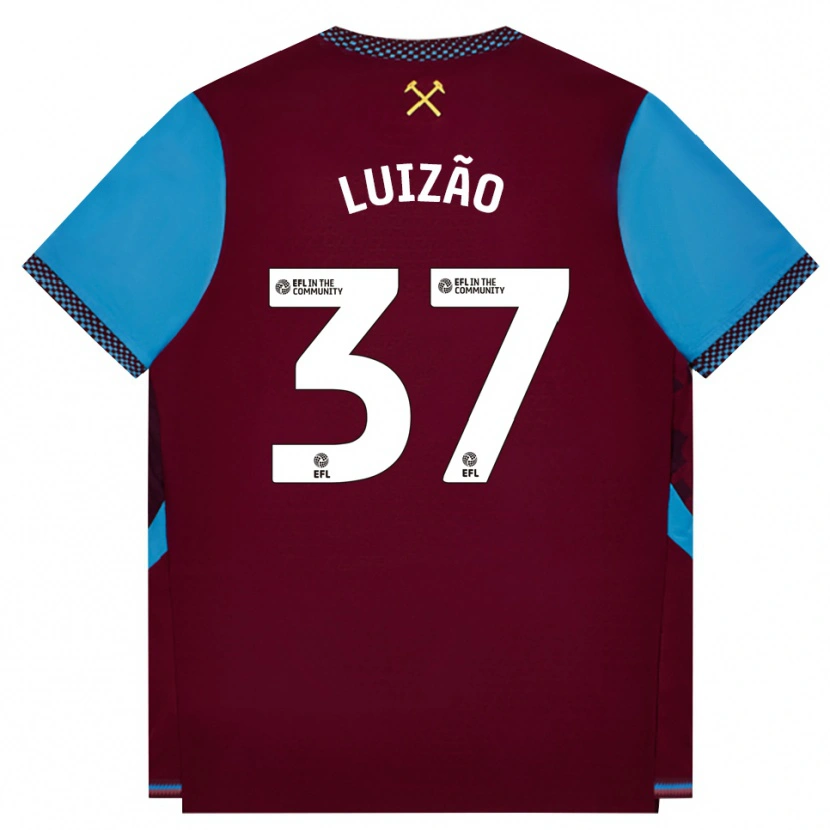 Danxen Barn Luizão #37 Vinröd Kornblå Hemmatröja Matchtröjor 2026/27 Tröjor T-Tröja