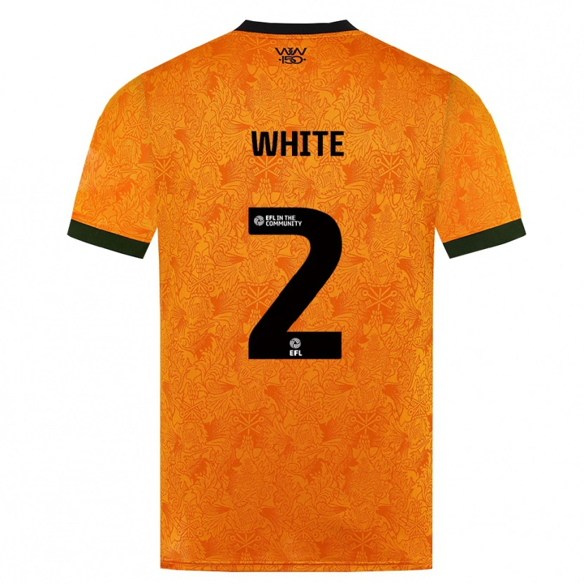Danxen Barn Alfie White #2 Orange Svart Hemmatröja Matchtröjor 2026/27 Tröjor T-Tröja